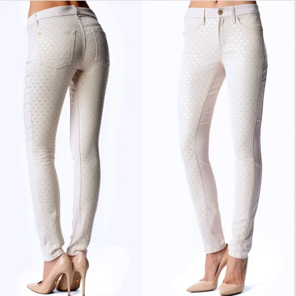 7 For All Mankind the pieced double knit skinny jeans - Picture 2 of 5